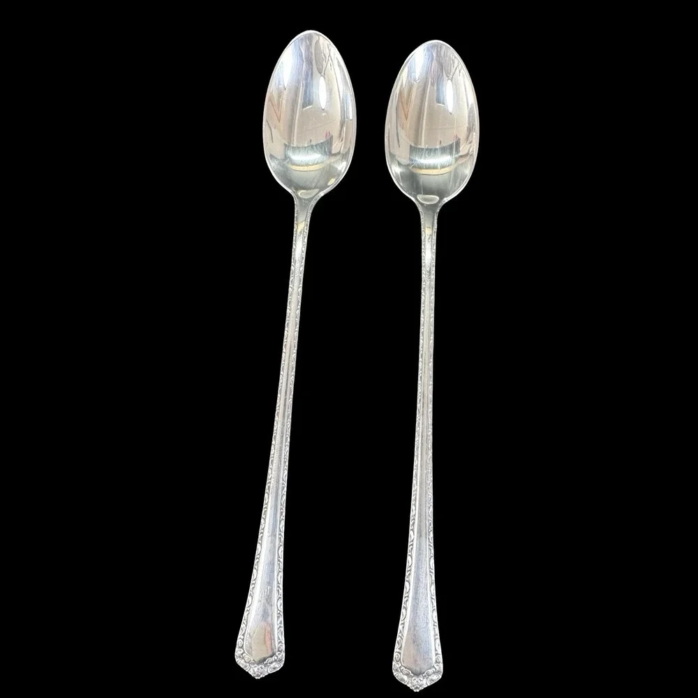 Rosemary by Easterling Sterling Silver Iced‎ Tea Spoons Set of 2